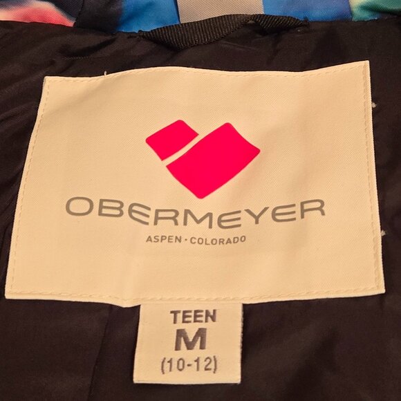 Obermeyer Isla Jacket Teen Size M 10-12, Color Bloominescense, NEW Hooded - Picture 13 of 15